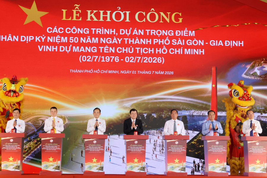 TP.HCM khởi công đồng loạt 8 dự án trọng điểm gần 9,6 tỉ USD