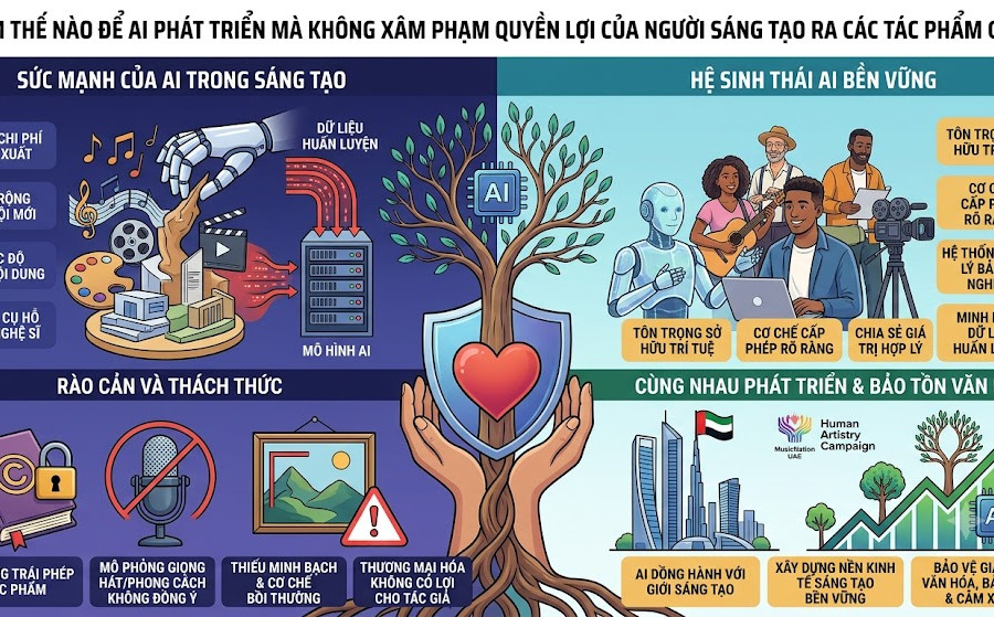 Làm gì để AI phát triển mà không xâm phạm quyền lợi của người sáng tạo?