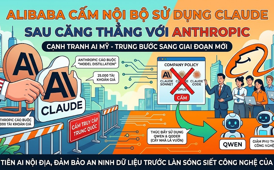 Alibaba cấm nội bộ sử dụng Claude sau căng thẳng với Anthropic