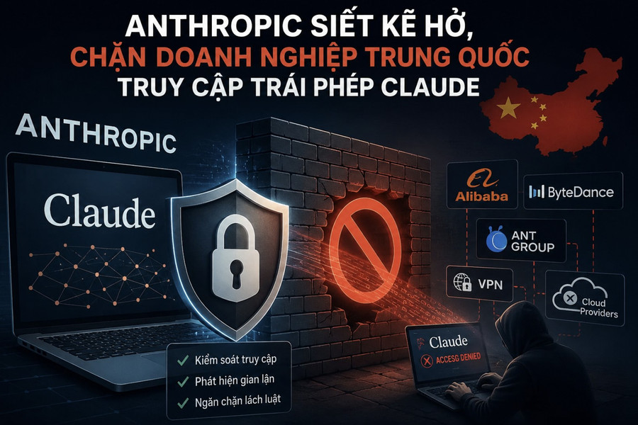 Anthropic bịt kẽ hở, chặn doanh nghiệp Trung Quốc truy cập trái phép Claude