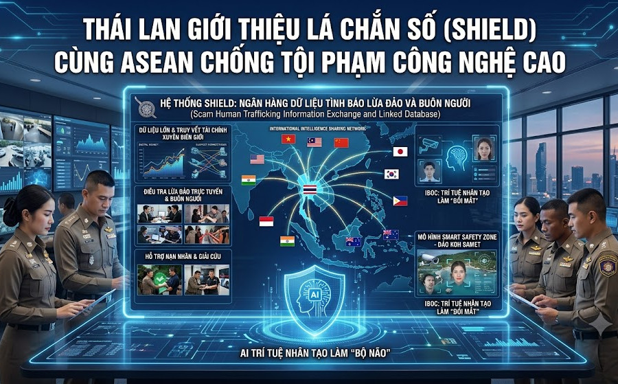 Cùng ASEAN chống tội phạm công nghệ cao, Thái Lan giới thiệu 'lá chắn số'