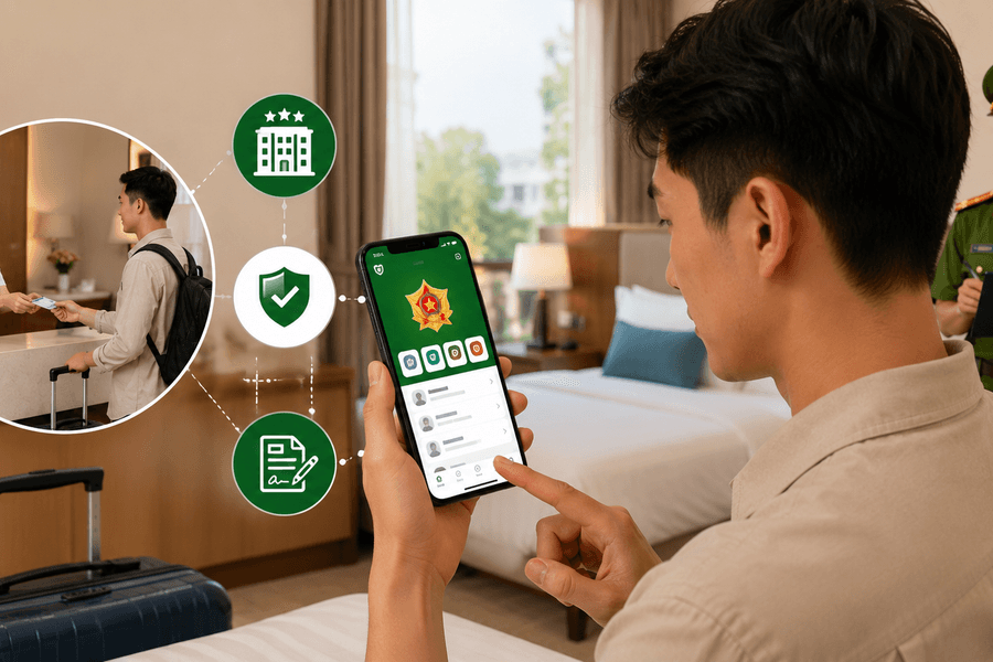 Người thân ngủ lại qua đêm có phải khai báo lưu trú? Hướng dẫn thực hiện trên VNeID để tránh bị phạt