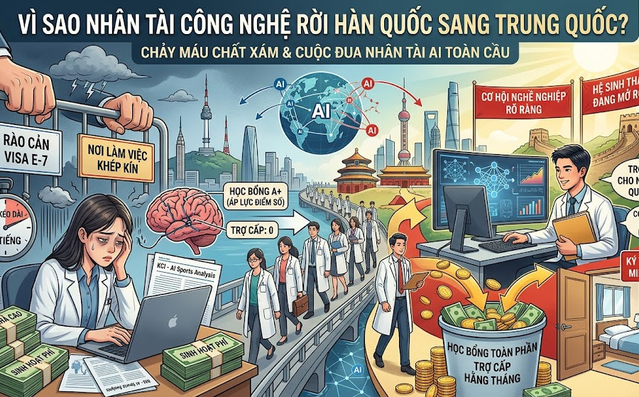 Vì sao nhân tài công nghệ rời Hàn Quốc sang Trung Quốc?