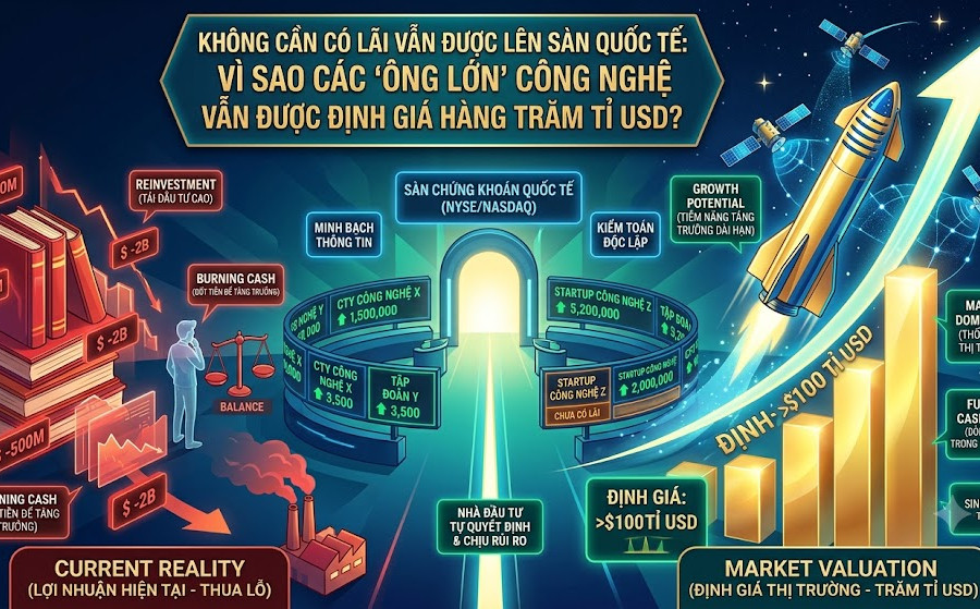 IPO khi chưa có lãi: Vì sao các Big Tech vẫn được định giá hàng trăm tỉ USD?