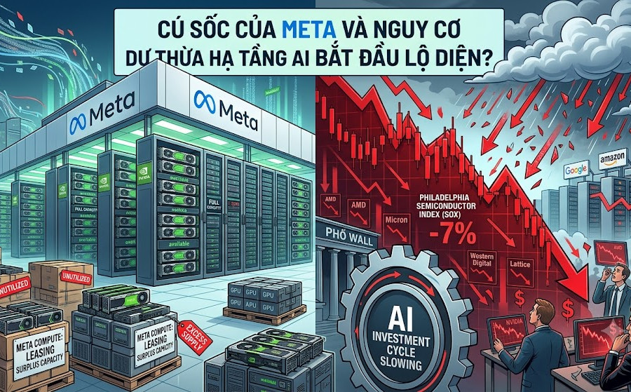 Cú sốc của Meta và nguy cơ dư thừa hạ tầng AI bắt đầu lộ diện?