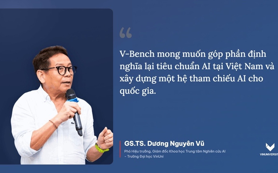 VinUni ra mắt V-Bench, thước đo năng lực AI dành cho người Việt