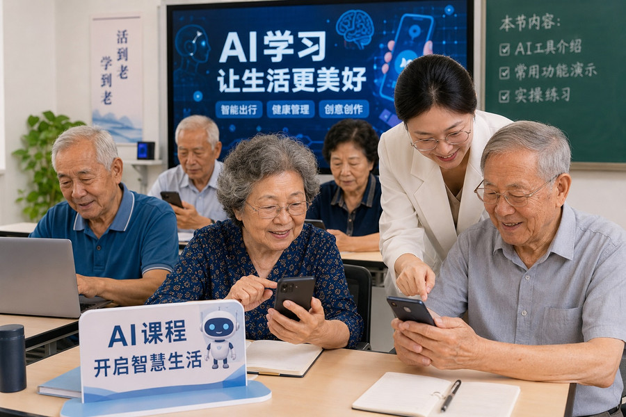 Người cao tuổi học AI để không tụt hậu trong cuộc cách mạng công nghệ