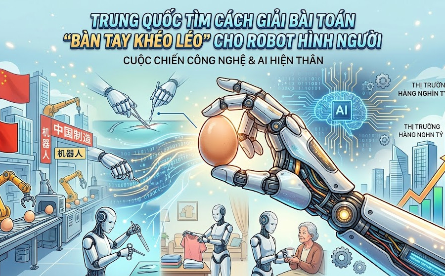 Trung Quốc tìm cách giải bài toán ‘bàn tay khéo léo’ cho robot hình người