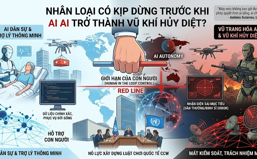 Nhân loại có kịp hãm phanh trước khi AI trở thành vũ khí hủy diệt?