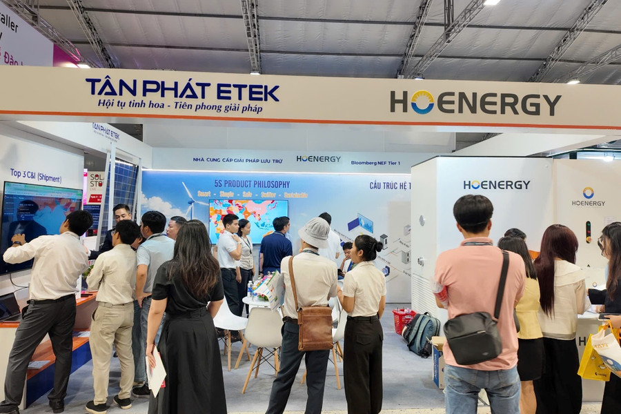 Tân Phát Etek Sài Gòn giới thiệu hệ giải pháp năng lượng tích hợp Solar + BESS + EMS tại Solar & Storage Live Vietnam 2026