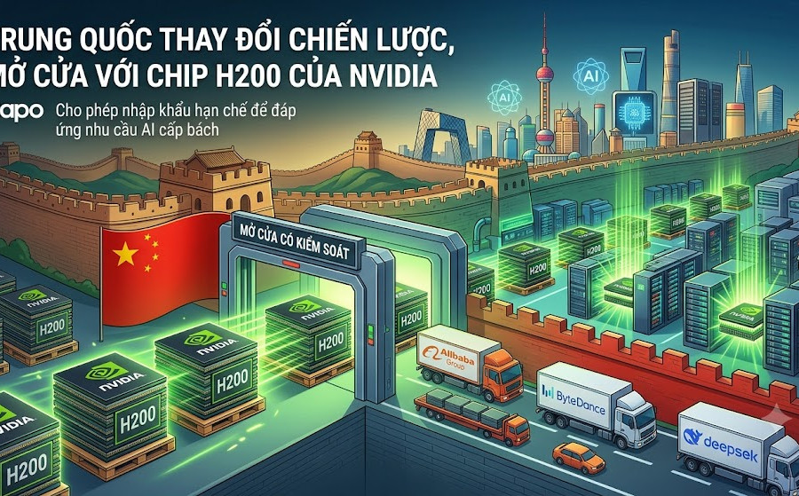 Trung Quốc thay đổi chiến lược, mở cửa với chip H200 của Nvidia