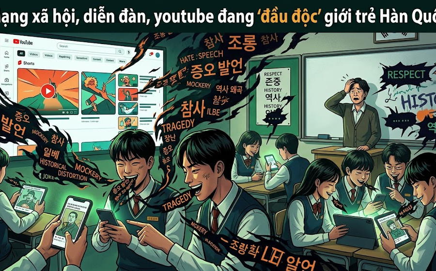 Mạng xã hội đang bóp méo nhận thức lịch sử của giới trẻ Hàn Quốc