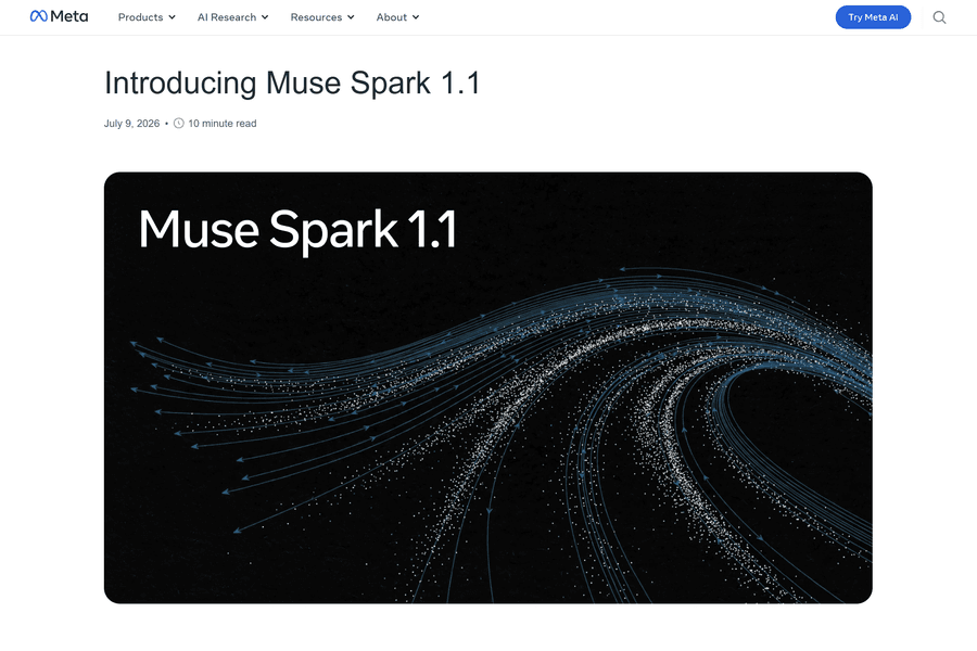 Muse Spark 1.1 của Meta đủ sức đối đầu trực diện GPT-5.6 và Claude Fable 5?