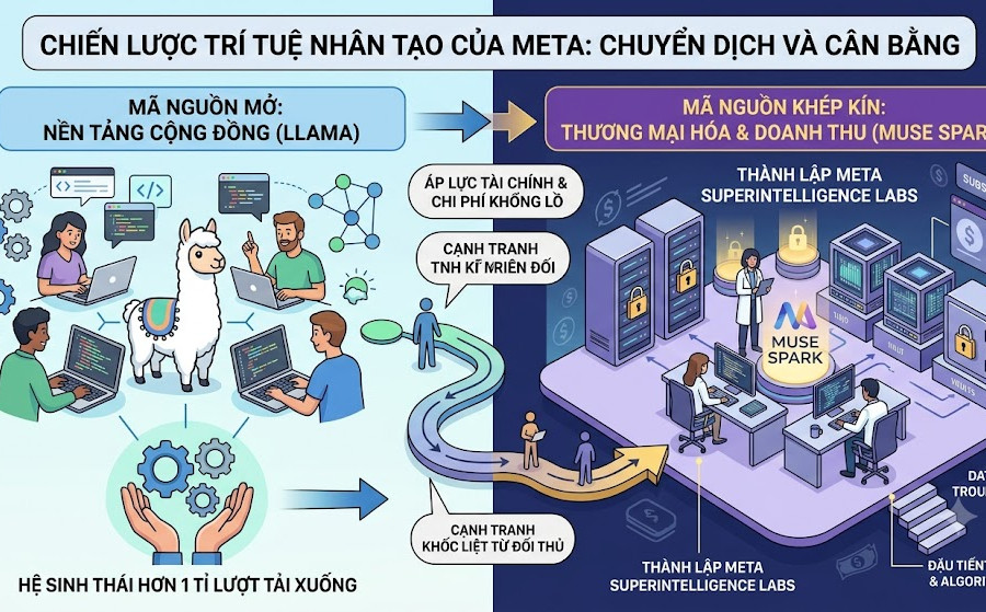 Chiến lược trí tuệ nhân tạo của Meta: Dần rời xa nhưng chưa từ bỏ mã nguồn mở