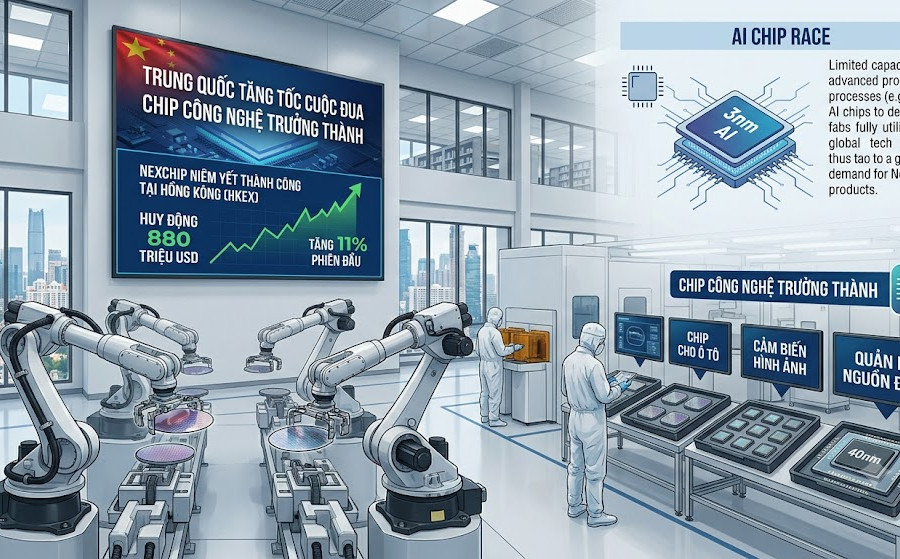 Hãng chip Trung Quốc tạo lối đi riêng với chip công nghệ trưởng thành