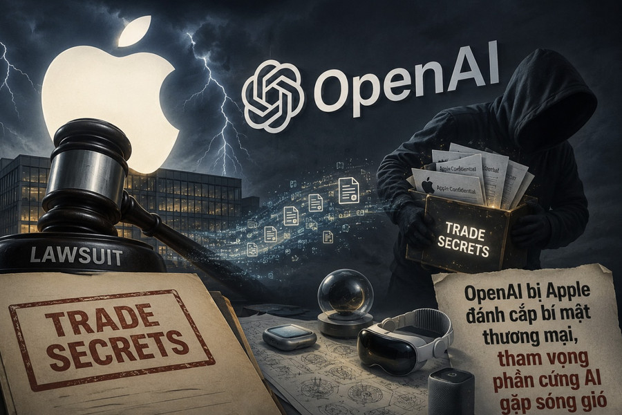 OpenAI bị Apple kiện đánh cắp bí mật thương mại, tham vọng phần cứng AI gặp sóng gió