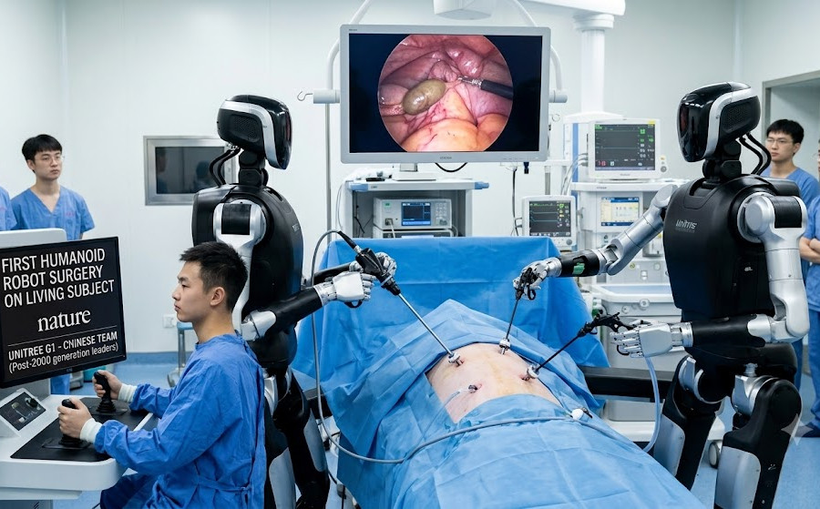Robot hình người Trung Quốc lần đầu hoàn thành ca phẫu thuật trên cơ thể sống
