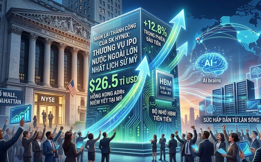 Nhìn lại thành công của SK Hynix sau vụ IPO nước ngoài lớn nhất lịch sử Mỹ
