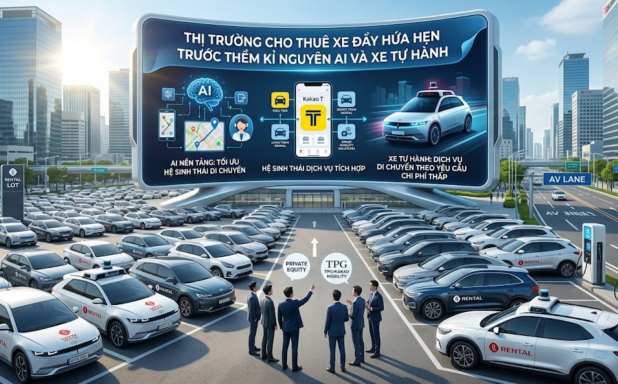 Thị trường cho thuê xe đầy hứa hẹn trước thềm kỉ nguyên AI và xe tự hành