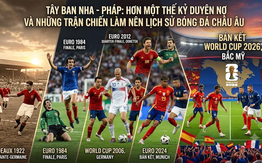 Duyên nợ trăm năm giữa đội tuyển Tây Ban Nha và Pháp