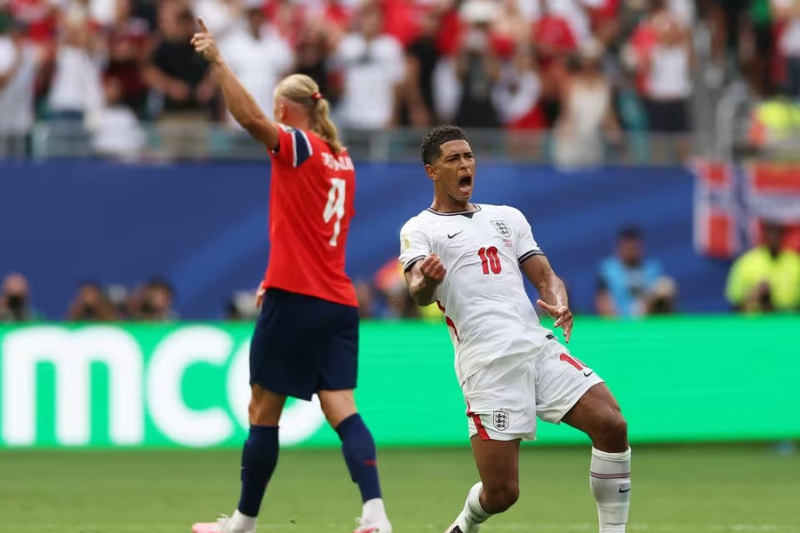Bellingham giúp Anh lội ngược dòng hạ Na Uy, vào bán kết World Cup 2026