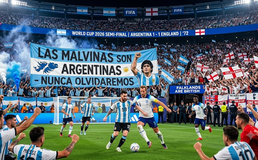 Bán kết World Cup 2026 Argentina - Anh nóng bởi vấn đề lịch sử