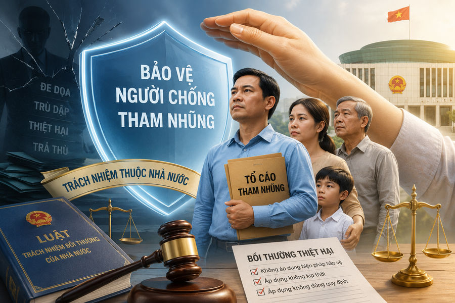 Bảo vệ và bồi thường cho người chống tham nhũng: Trách nhiệm thuộc Nhà nước