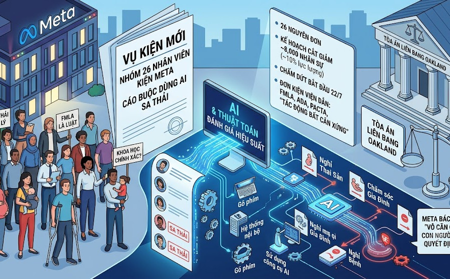 26 nhân viên kiện Meta dùng AI để lên danh sách người bị sa thải