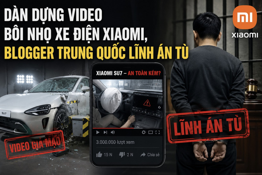 Dàn dựng video bôi nhọ xe điện Xiaomi, blogger Trung Quốc lĩnh án tù
