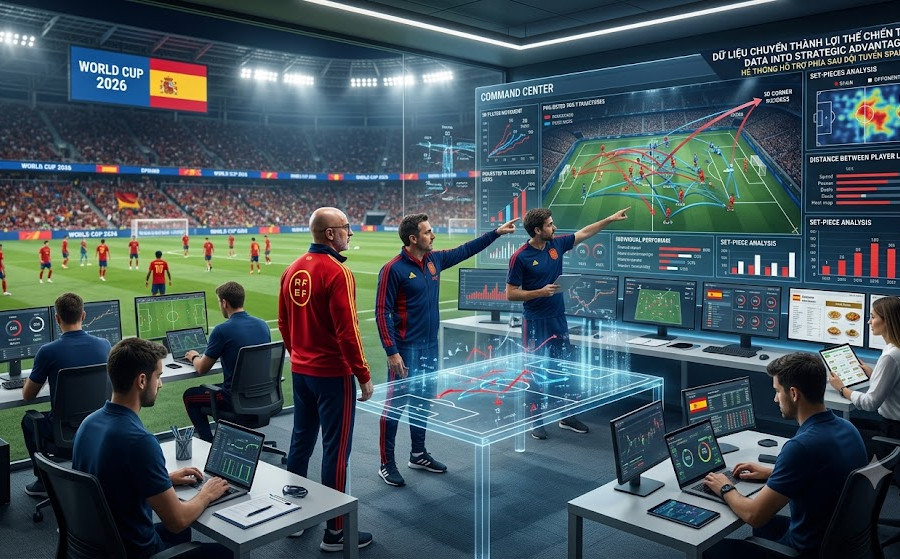Thành công của Tây Ban Nha tại World Cup nhờ chuyên gia dữ liệu