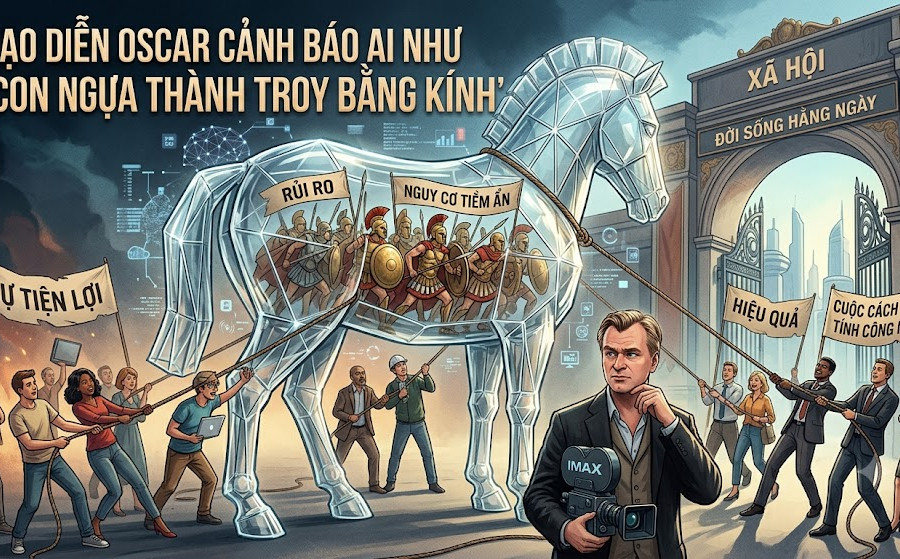 Đạo diễn đoạt giải Oscar cảnh báo AI như ‘con ngựa thành Troy bằng kính’