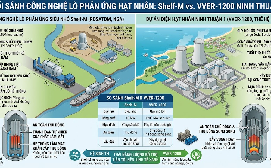 Công nghệ lò phản ứng hạt nhân siêu nhỏ Shelf-M có gì lạ?
