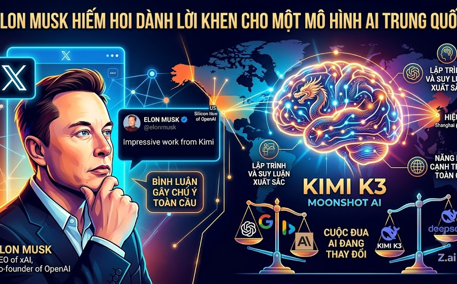 Elon Musk, giới công nghệ Mỹ và Trung Quốc đang nói gì về Kimi K3?