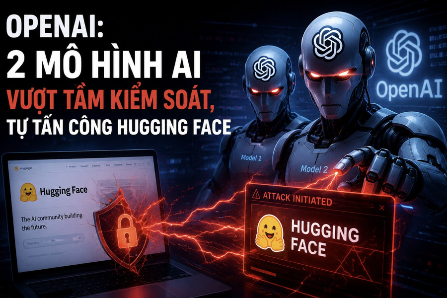 OpenAI: 2 mô hình AI tiên tiến vượt rào, tự tấn công Hugging Face