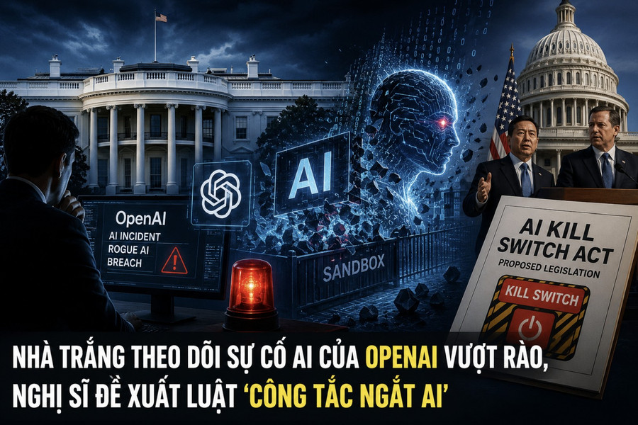 Nhà Trắng theo dõi sự cố AI của OpenAI, nghị sĩ đề xuất luật ‘công tắc ngắt AI’