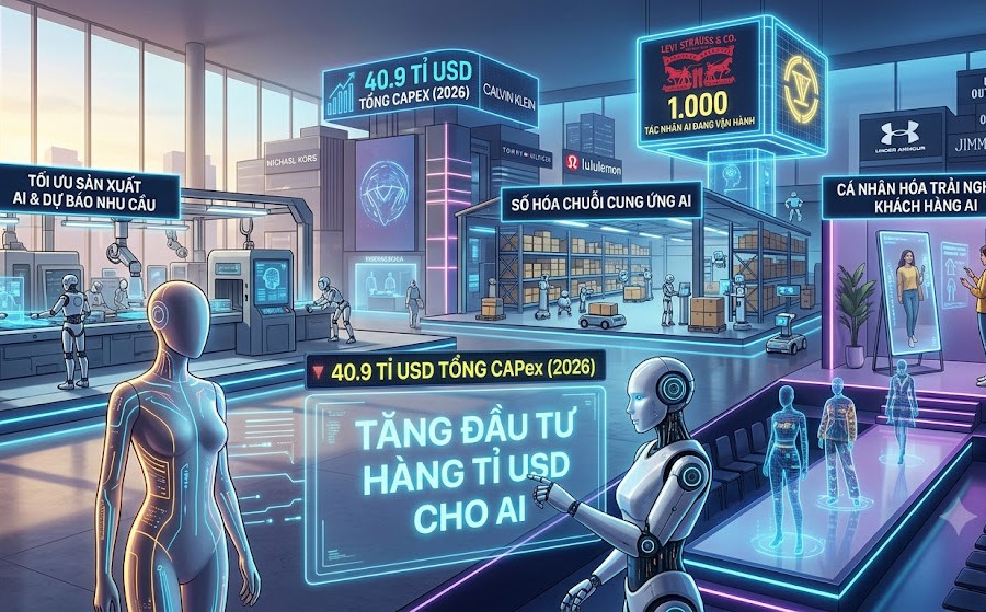 Các đại gia thời trang tăng đầu tư hàng tỉ USD cho AI