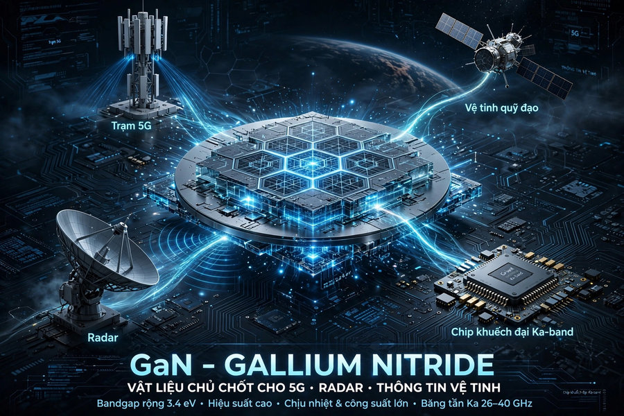 Muốn trong top đầu cuộc đua radar, 5G và vệ tinh, Việt Nam cần có GaN