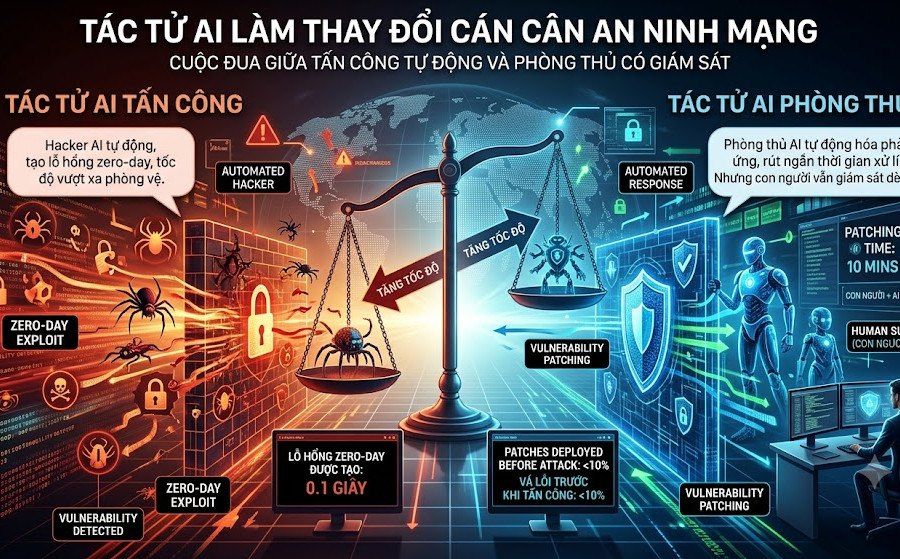 Tác tử AI đang làm thay đổi cuộc chiến an ninh mạng như thế nào?