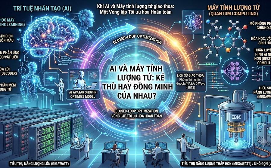 AI và máy tính lượng tử: Kẻ thù hay đồng minh của nhau?