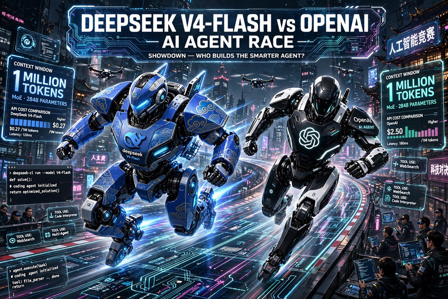 DeepSeek-V4-Flash chính thức ra mắt, tăng tốc cuộc đua tác tử AI với OpenAI