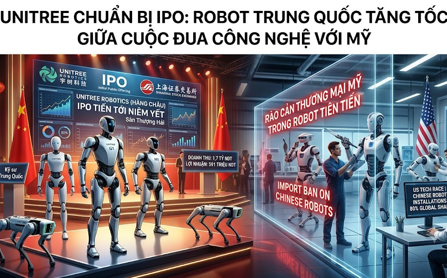Unitree chuẩn bị IPO: Robot Trung Quốc tăng tốc giữa cuộc đua công nghệ với Mỹ