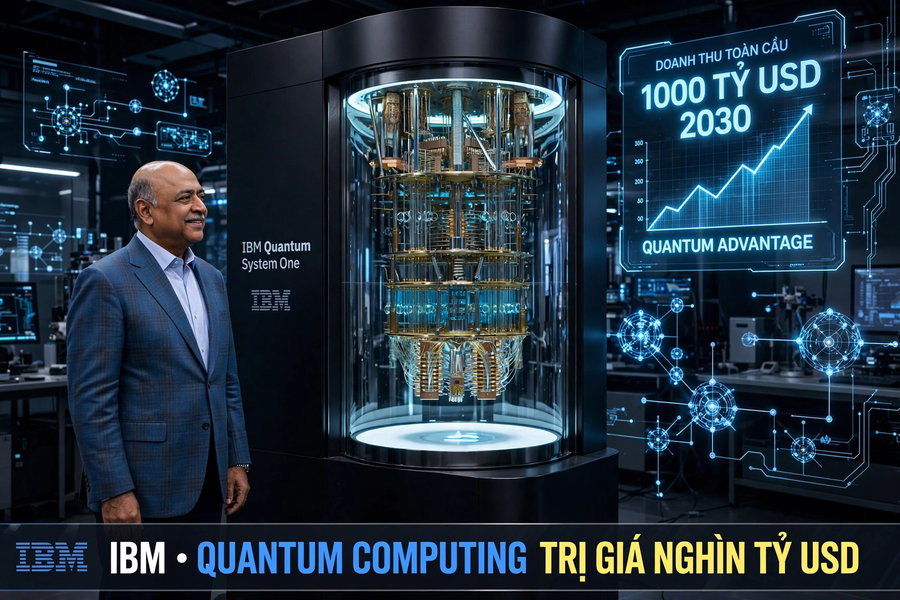 CEO IBM dự báo điện toán lượng tử có thể tạo giá trị nghìn tỉ USD vào 2030