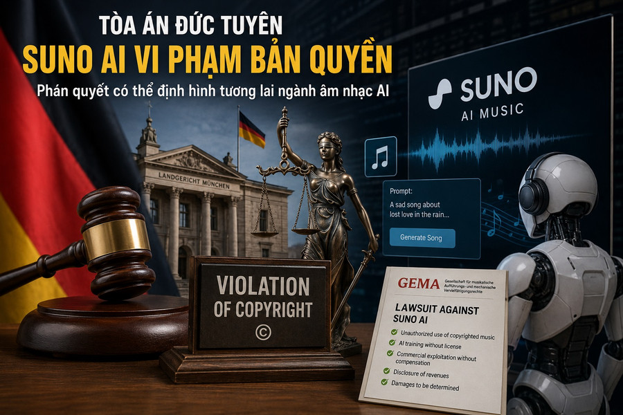 Suno AI bị xử vi phạm bản quyền có thể định hình tương lai nhạc AI