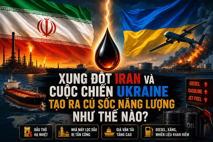 Xung đột Iran và chiến sự Ukraine tạo ra cú sốc năng lượng như thế nào?