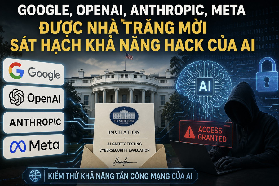 Google, OpenAI, Anthropic, Meta được Nhà Trắng mời sát hạch khả năng hack của AI