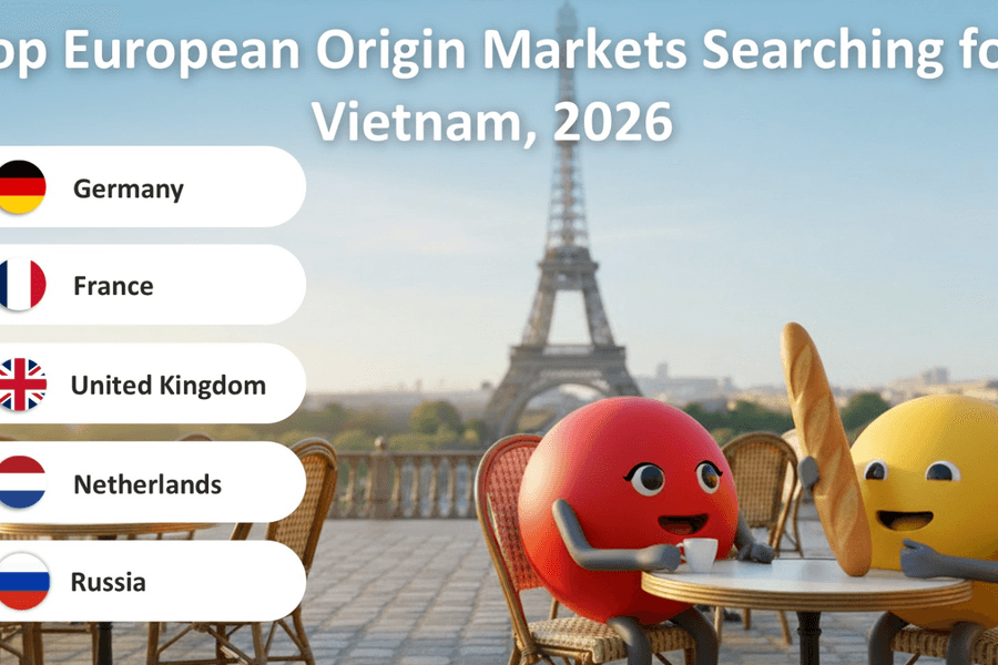 Việt Nam trong top 4 điểm đến châu Á được du khách Âu tìm kiếm nhiều nhất hè 2026