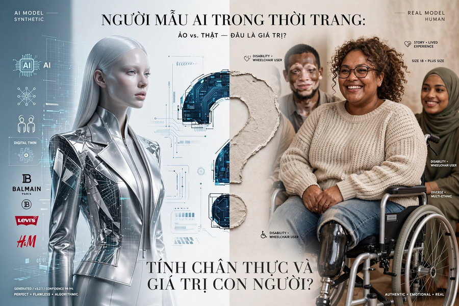 Người mẫu AI: Bước tiến công nghệ hay khoảng cách mới với người tiêu dùng?