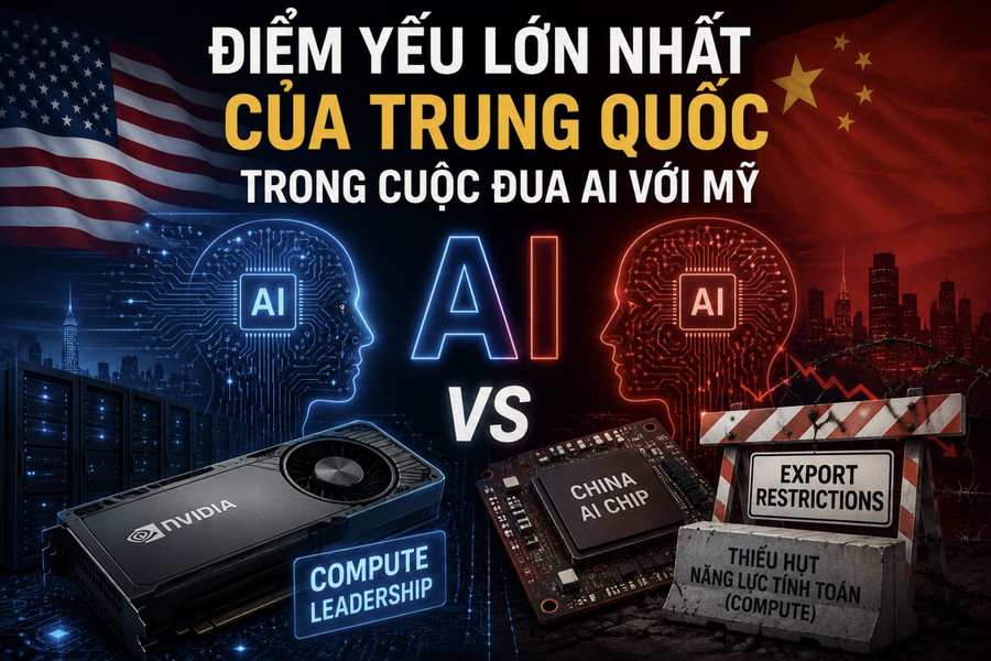 Điểm yếu lớn nhất của Trung Quốc trong cuộc đua AI với Mỹ