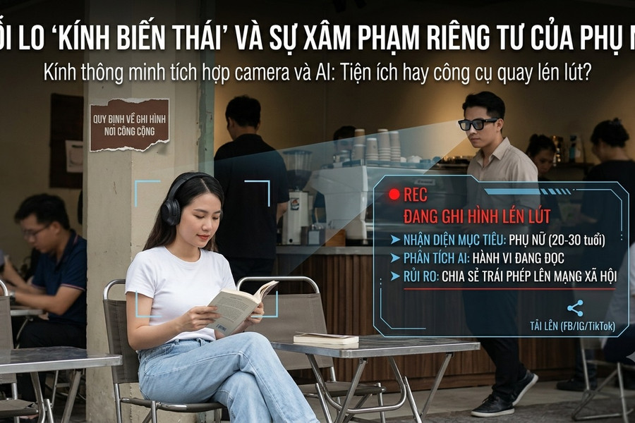 Nỗi lo kẻ biến thái lợi dụng kính thông minh quay lén phụ nữ