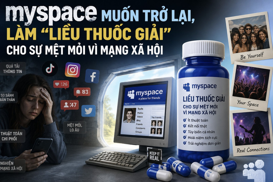 Huyền thoại Myspace muốn trở lại, làm liều thuốc giải cho sự mệt mỏi vì mạng xã hội